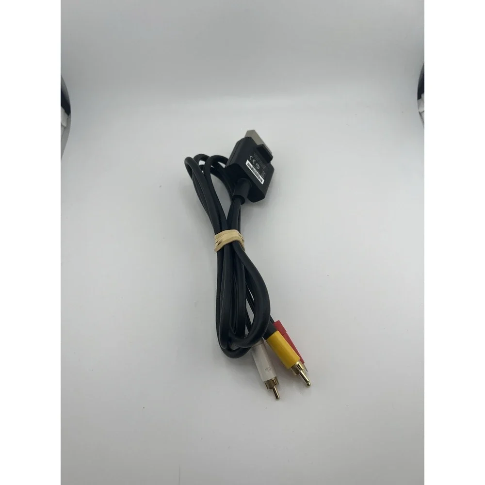 Microsoft Xbox 360 Composite AV Cable RCA Audio Video Cord X821376-002 OEM Black